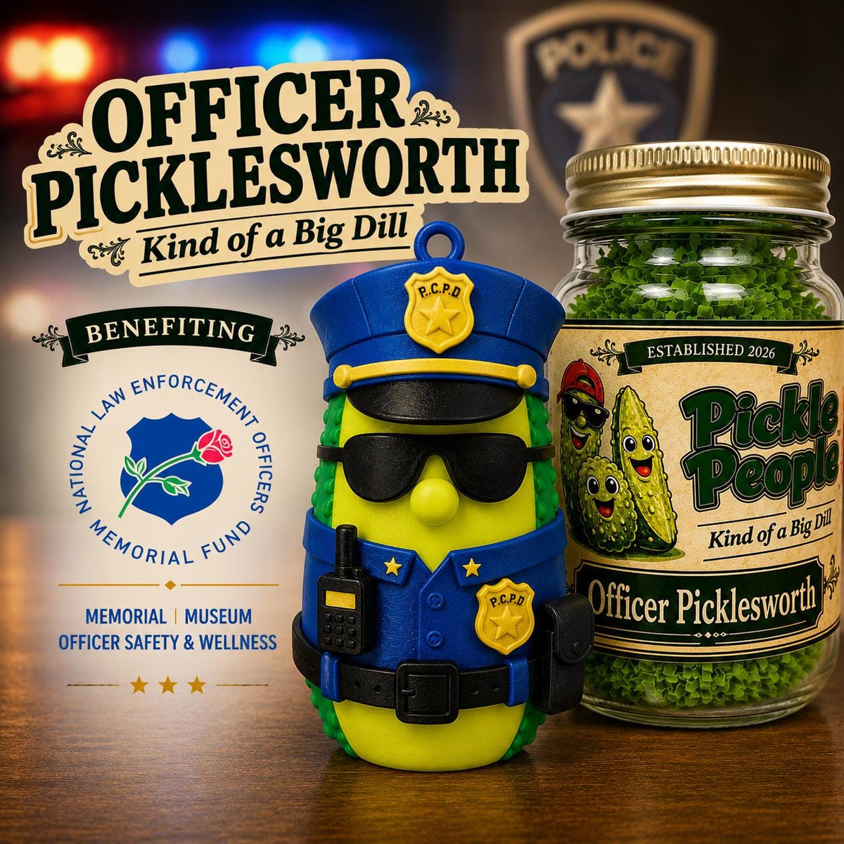 Officer Picklesworth Police Officer Pickle Ornament, additional listing photo 3