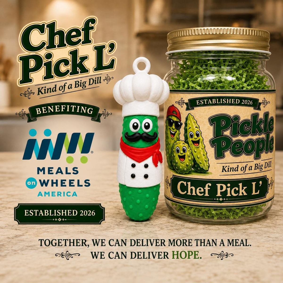 Chef Pick L’ Chef Pickle Ornament, additional listing photo 3
