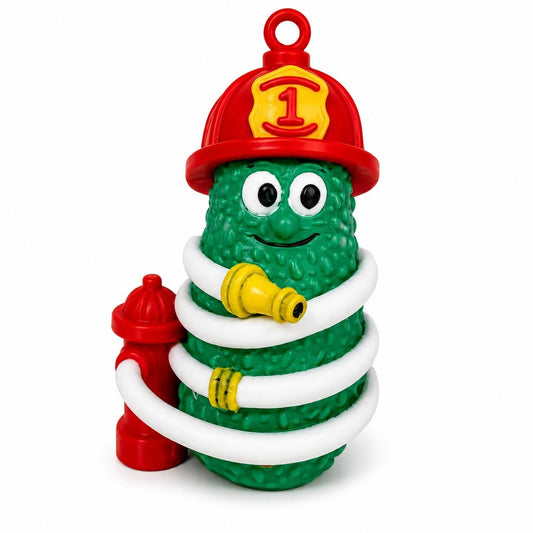 Capt. Q. Cumber firefighter pickle Christmas ornament