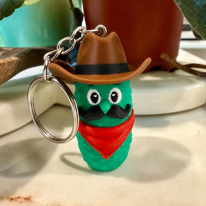 Wild Dill Cowboy Pickle Keychain, additional listing photo 2