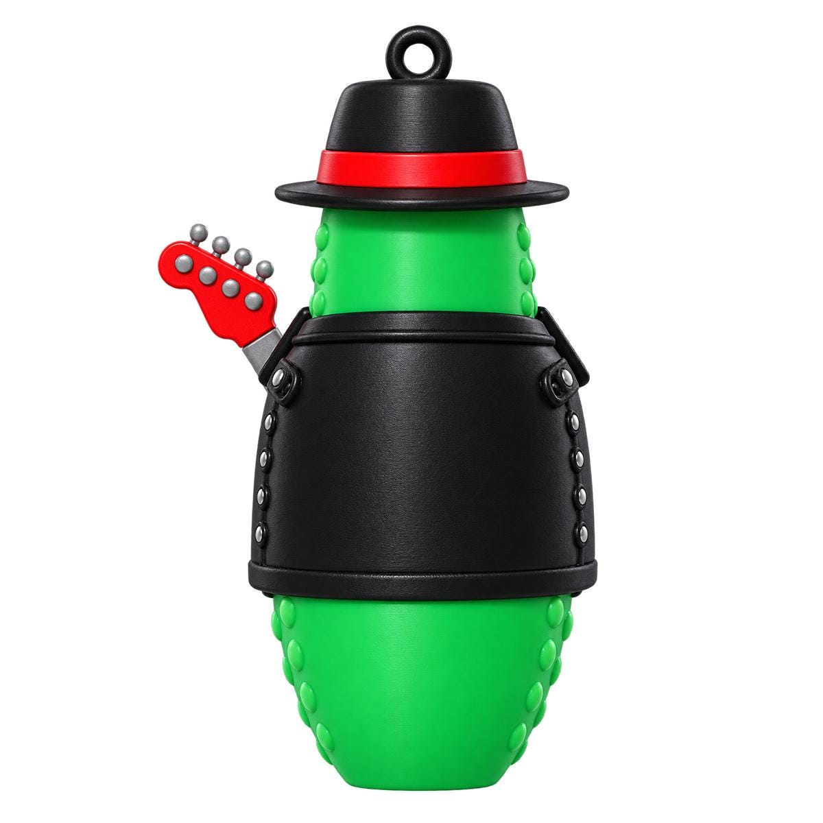ZZ Gherkins Guitarist Pickle Ornament, additional listing photo 4