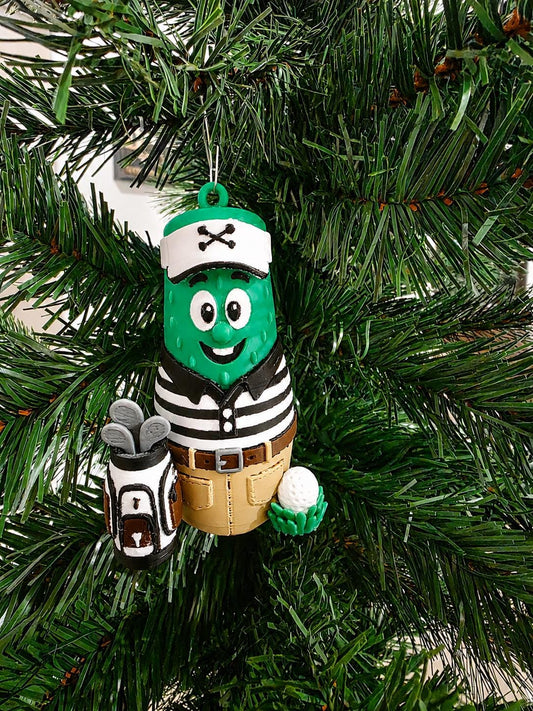 Ace Dillinger golfer pickle Christmas ornament