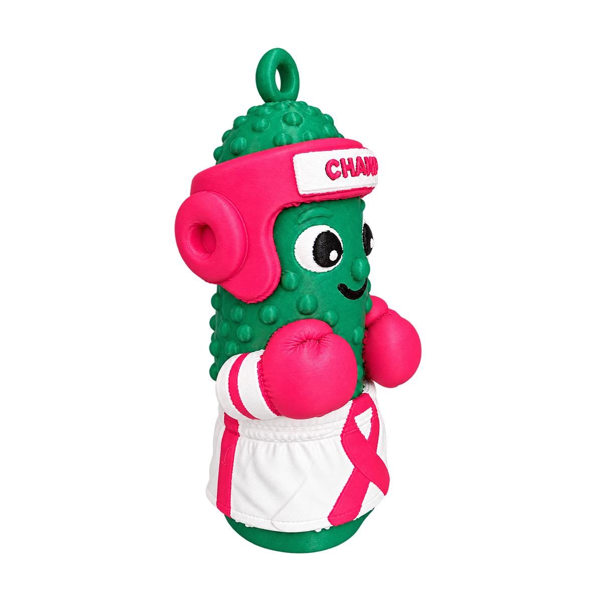 Brave Brine Pink Ribbon Awareness Pickle Ornament, additional listing photo 5