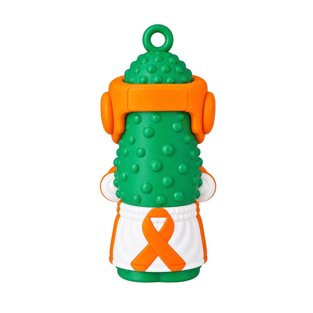 Brave Brine Orange Ribbon Awareness Pickle Ornament, additional listing photo 2