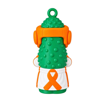 Brave Brine Orange Ribbon Awareness Pickle Ornament, additional listing photo 2