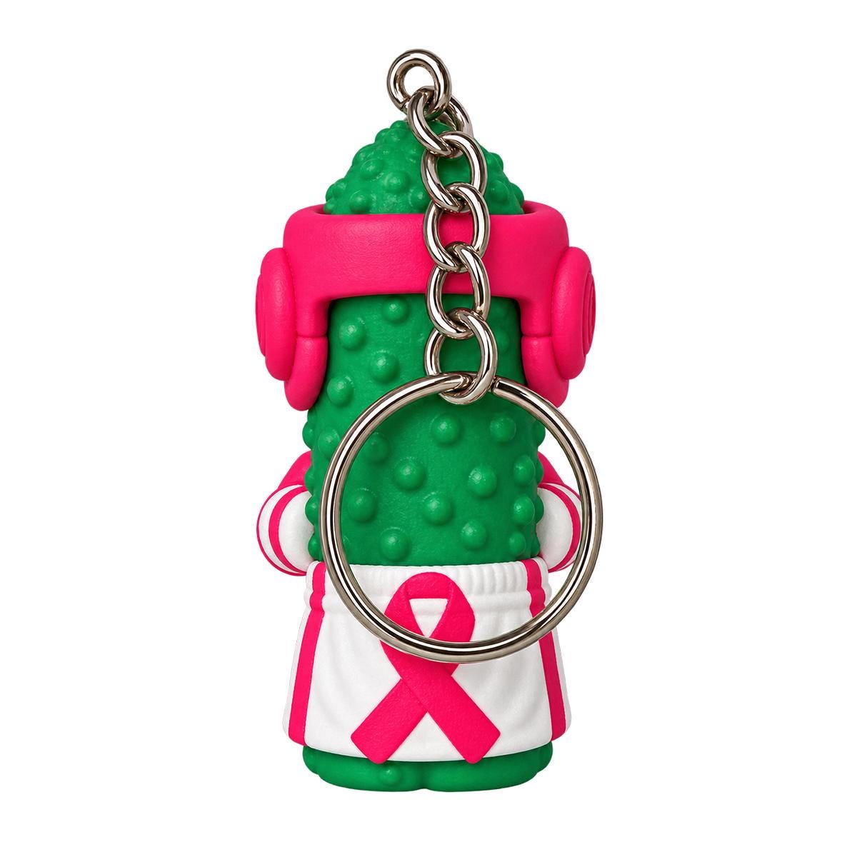 Brave Brine Pink Ribbon Awareness Keychain, additional listing photo 5