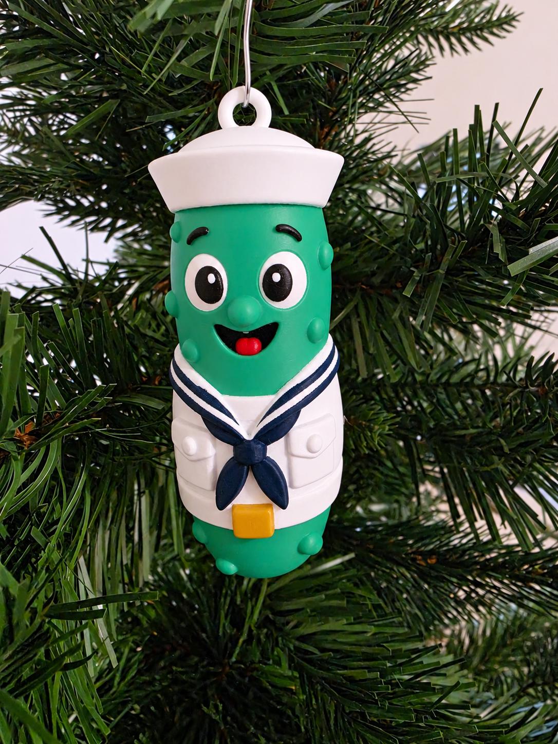 Petty Officer Sweet Navy sailor pickle Christmas ornament