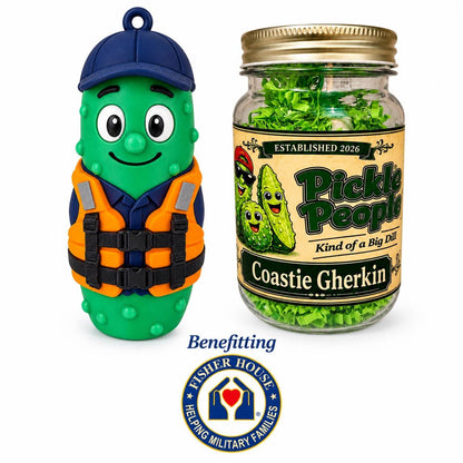 Coastie Gherkin Coast Guard Pickle Ornament, additional listing photo 3