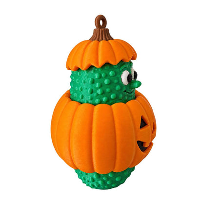 Gourd-geous Gherkin Halloween Pickle Ornament, additional listing photo 5