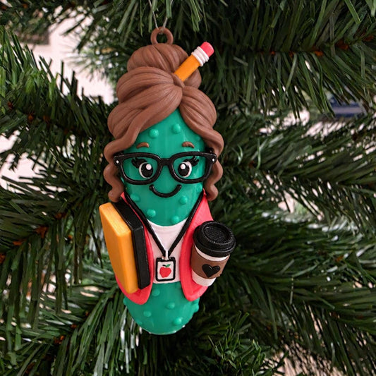Penny Peppercorn teacher pickle Christmas ornament
