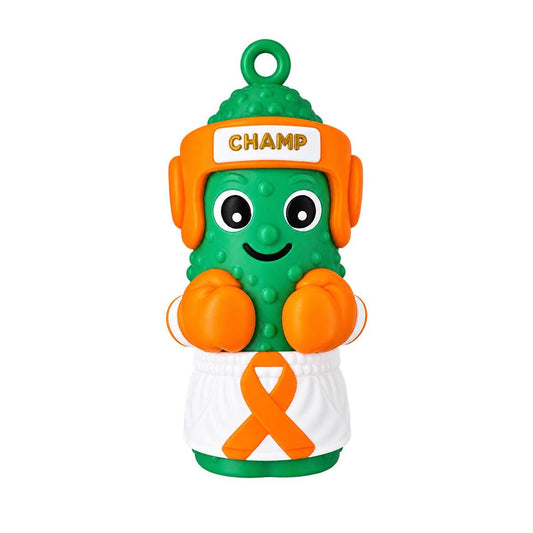 Brave Brine orange ribbon cancer awareness pickle ornament
