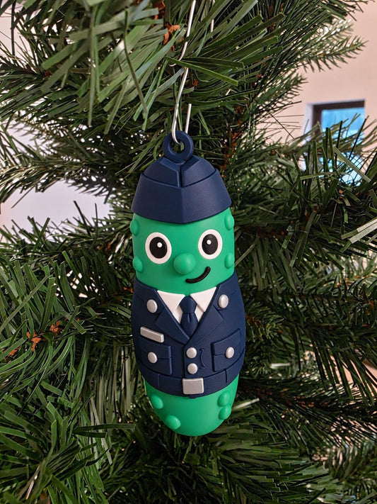 Capt. Relish Air Force-inspired pickle Christmas ornament